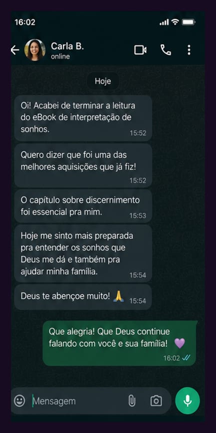 Depoimento real de leitor do guia