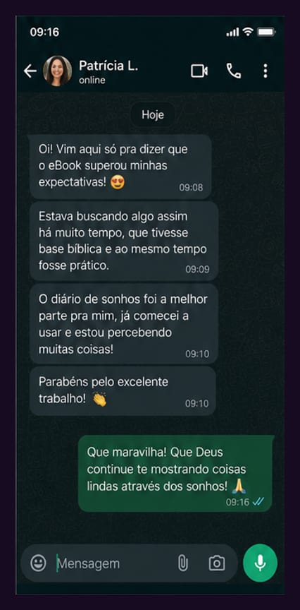 Depoimento real de leitor do guia